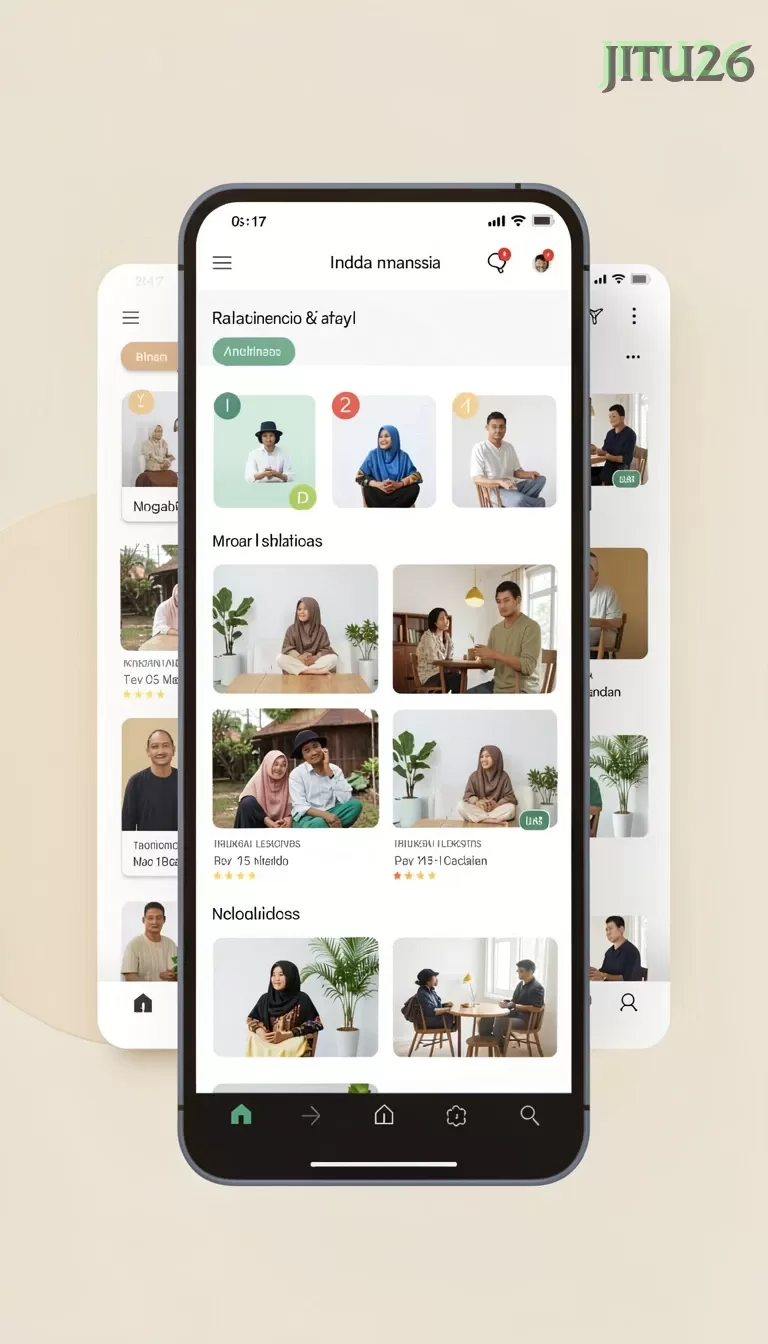Cuplikan layar JUARAGO — menu navigasi