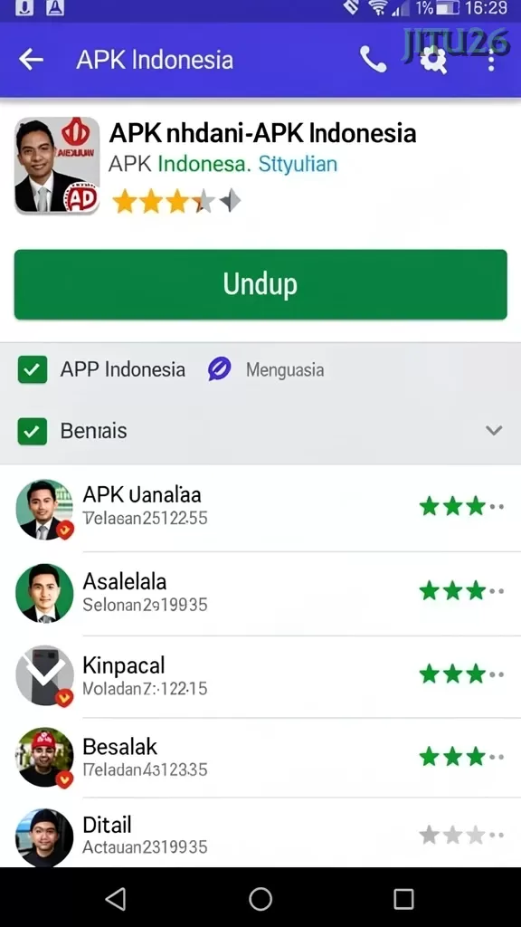 Cuplikan layar JUARAGO — aktivitas